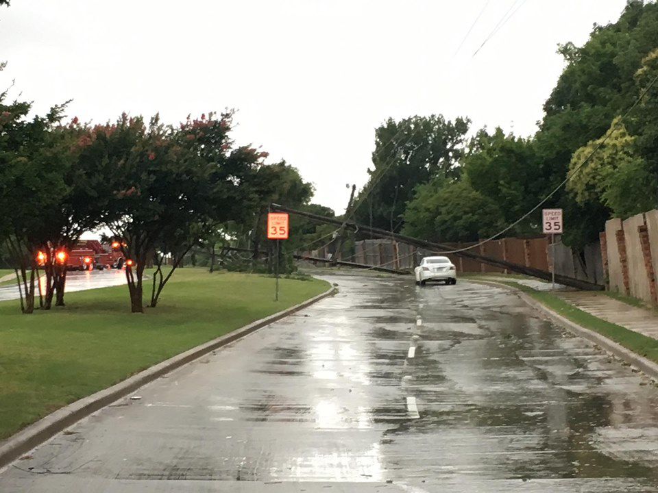 power line down in FM